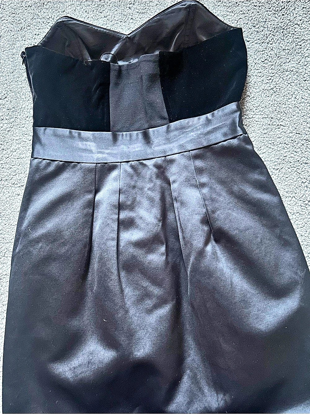 Strapless Mini Dress in Black Like New